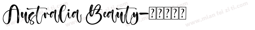 Australia Beauty字体转换